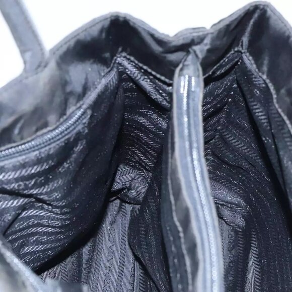 PRADA Hand Bag Nylon Black Auth - Picture 4 of 16